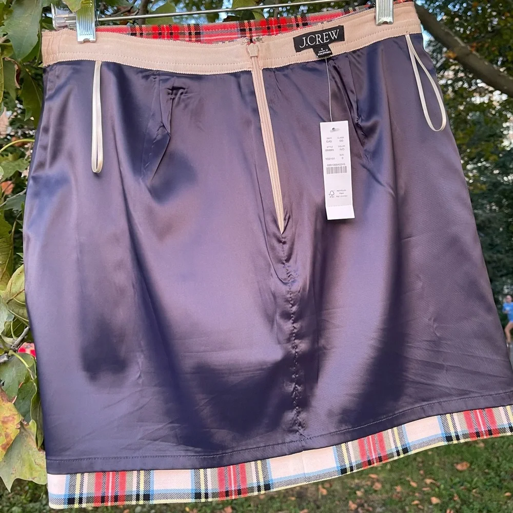 J. Crew plaid Stewart Skirt - perfect for Autumn - New with tags - Picture 6 of 11